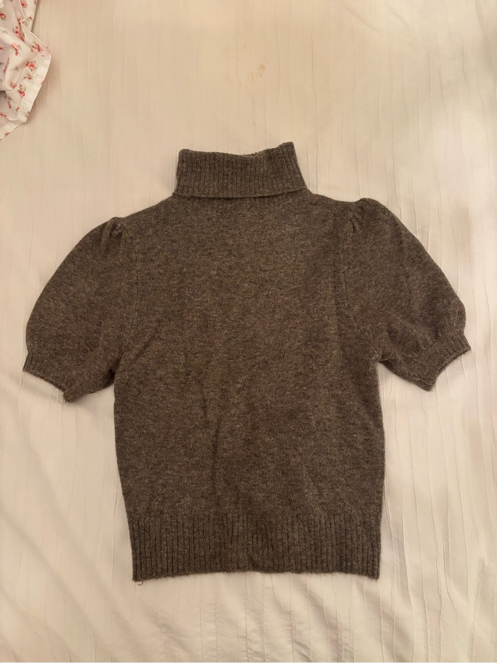 ZARA Short-Sleeve Turtleneck Sweater